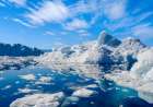 Icebergs in the Uummannaq Fjord System, northwest Greenland, Kingdom of Denmark. Art Print
